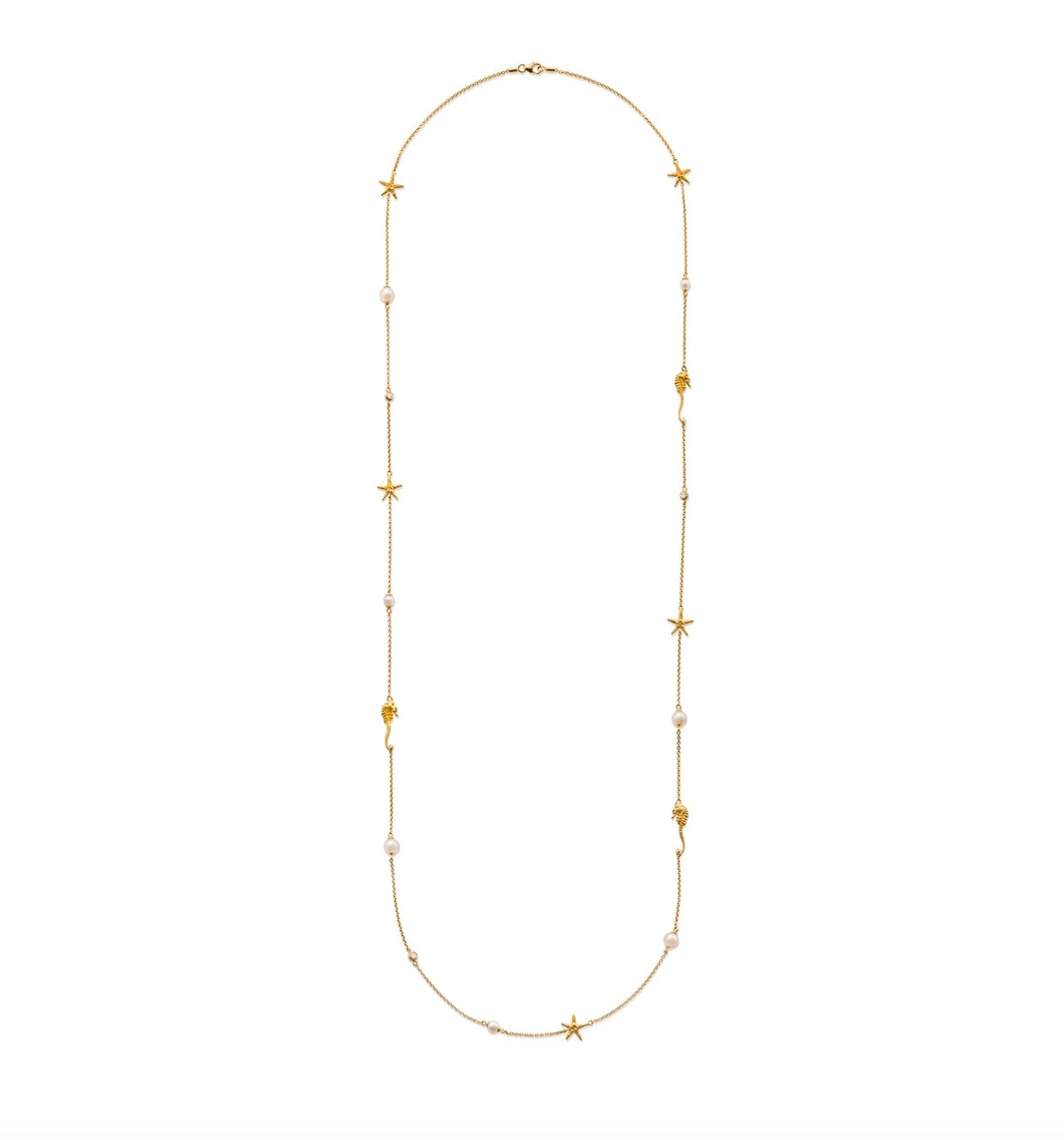Mauritian Treasures Necklace in Gold Diamond 18ct Gold