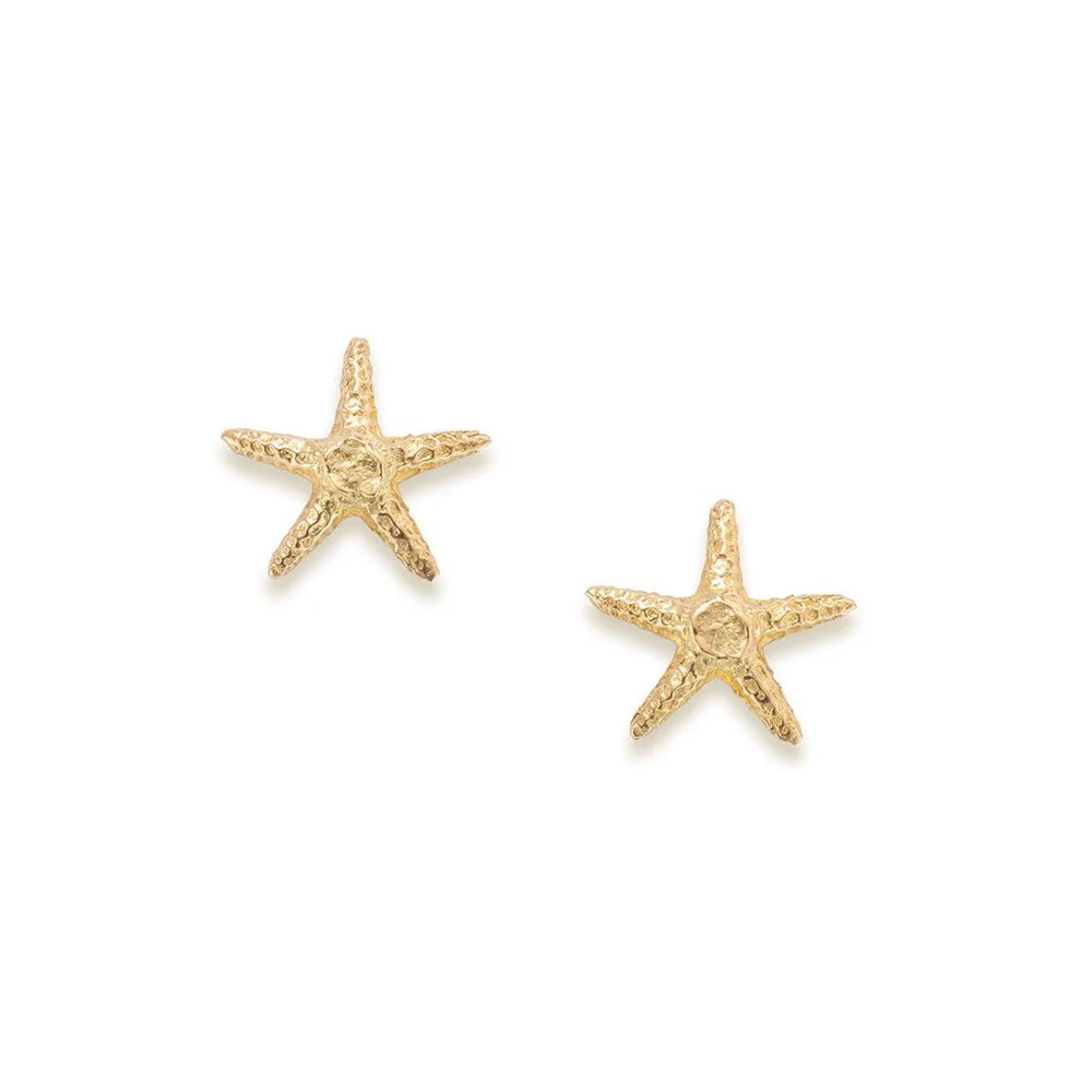 Starfish Petite Stud Earrings in Gold